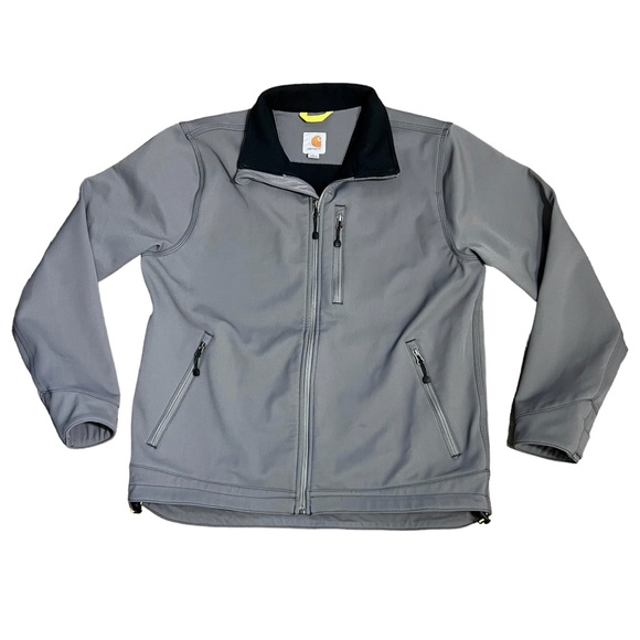Carhartt Men's Rain Defender Relaxed Fit Heavyweight Sz Large Gray - Picture 1 of 11